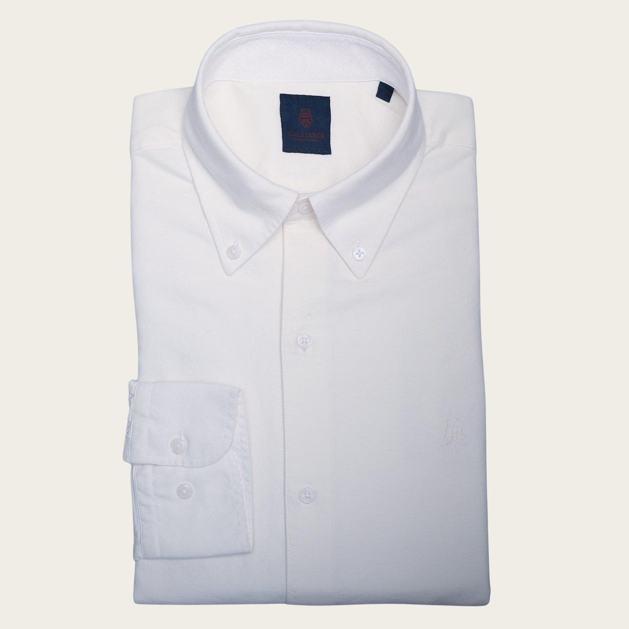 White Tailored Fit Oxford Button Down Shirt