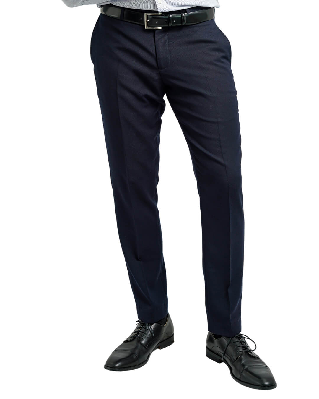 Navy Straw Weave Machine Washable Suit