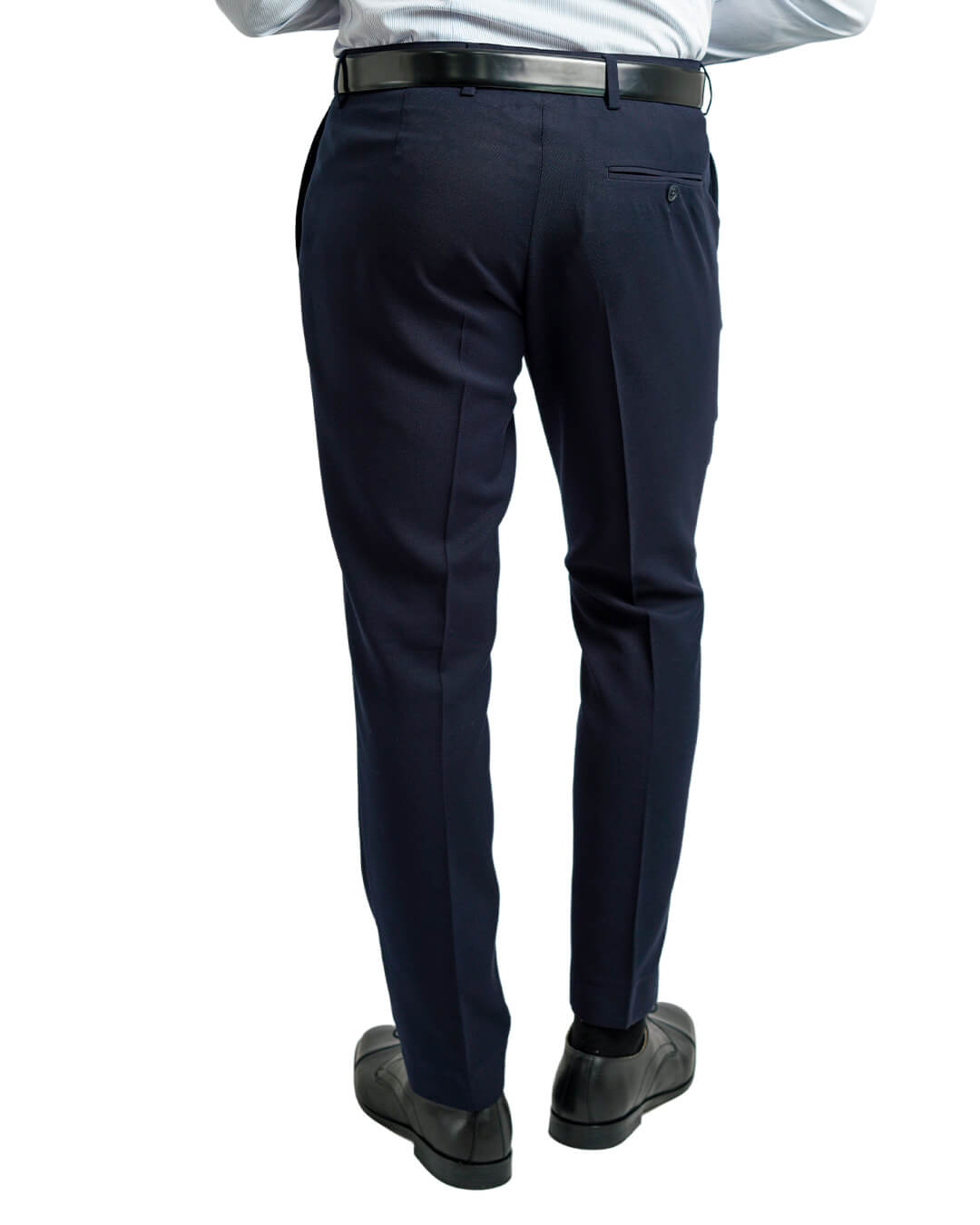 Navy Straw Weave Machine Washable Suit