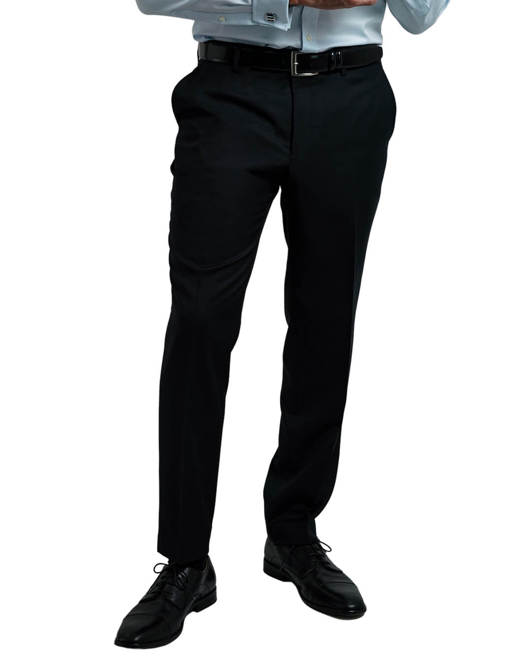 Black Textured Self Stripe Suit