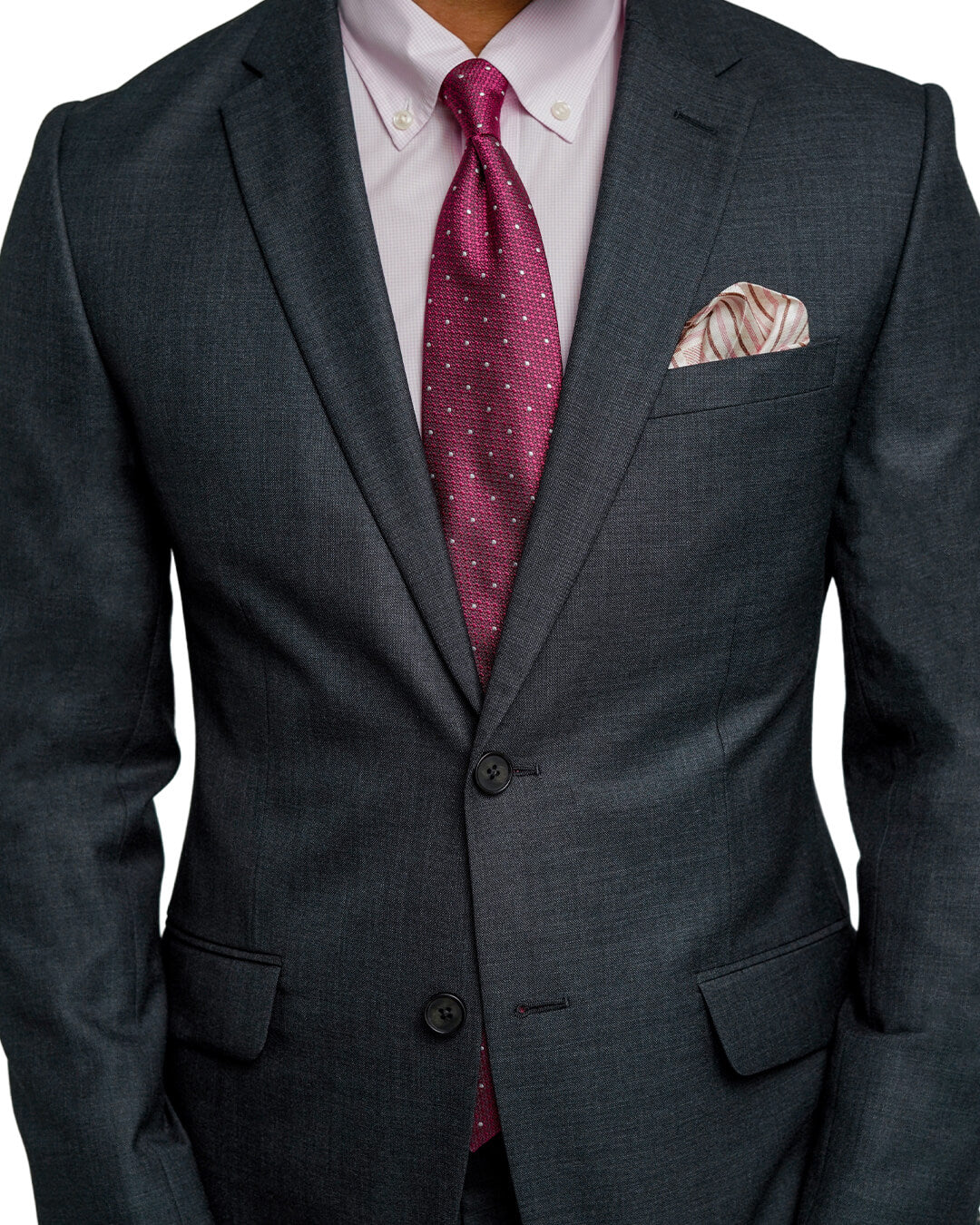 Charcoal Melange Twill Suit