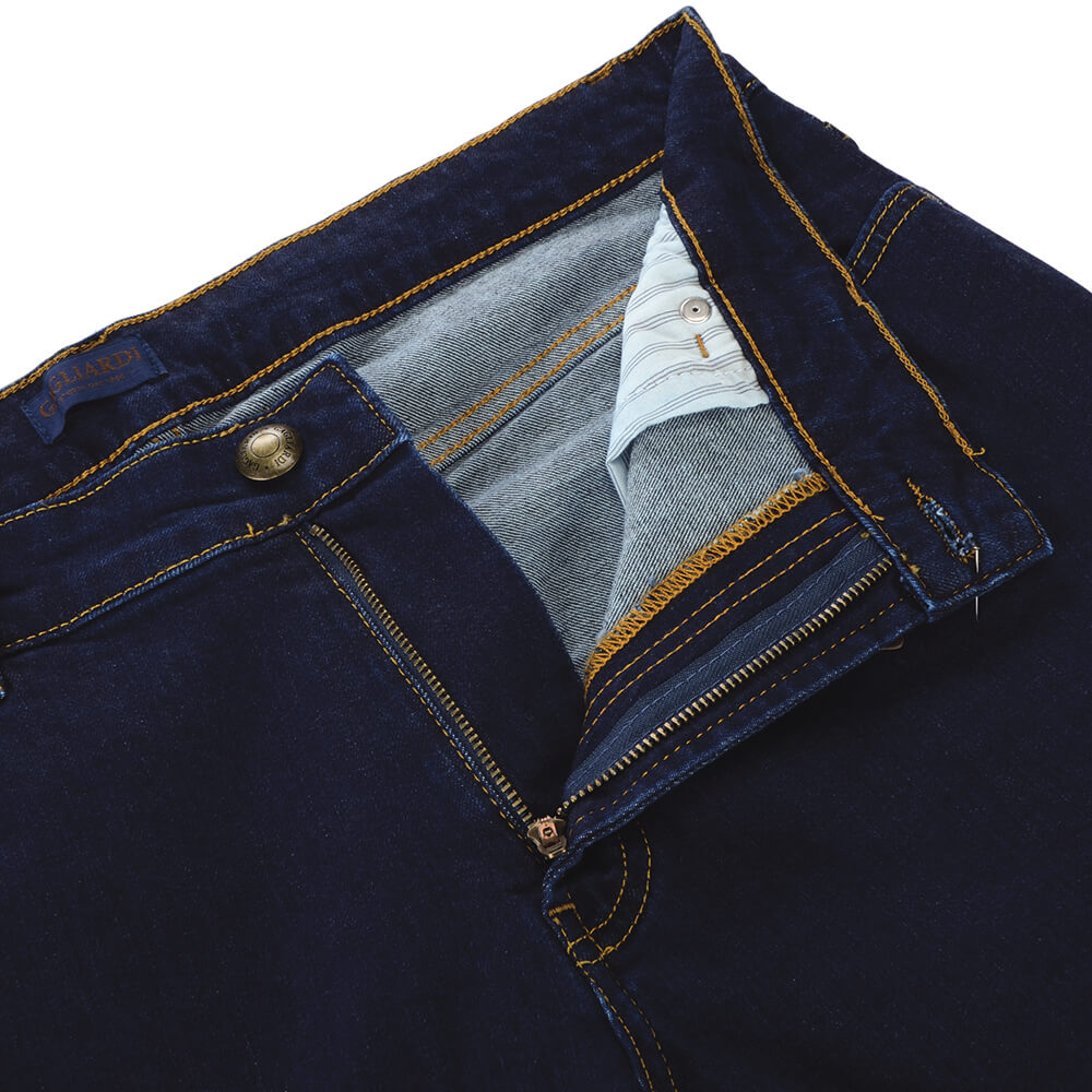 Dark Blue Washed Jeans - Gagliardi