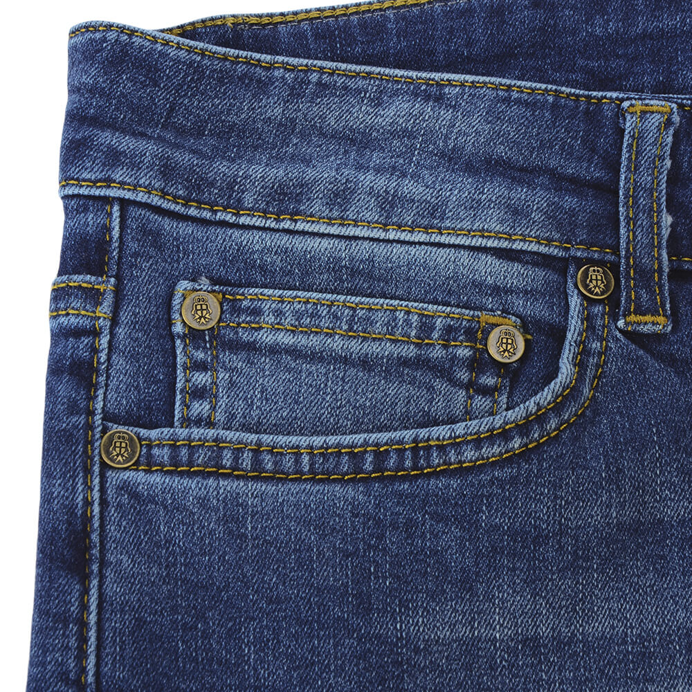 Mid-Blue Washed Jeans - Gagliardi