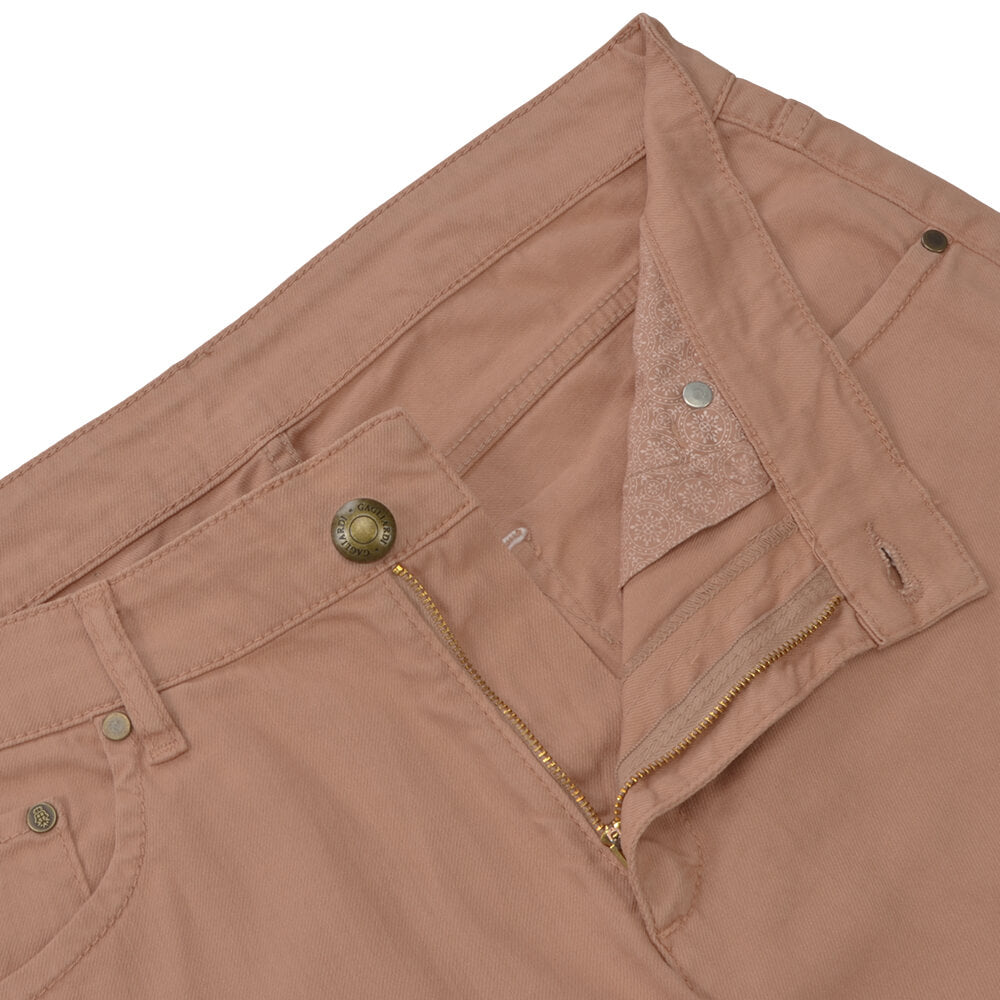 Orange Ringspun Five Pocket Trousers - Gagliardi