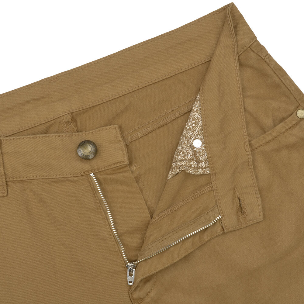 Camel Stretch Cotton Five Pocket Trousers - Gagliardi