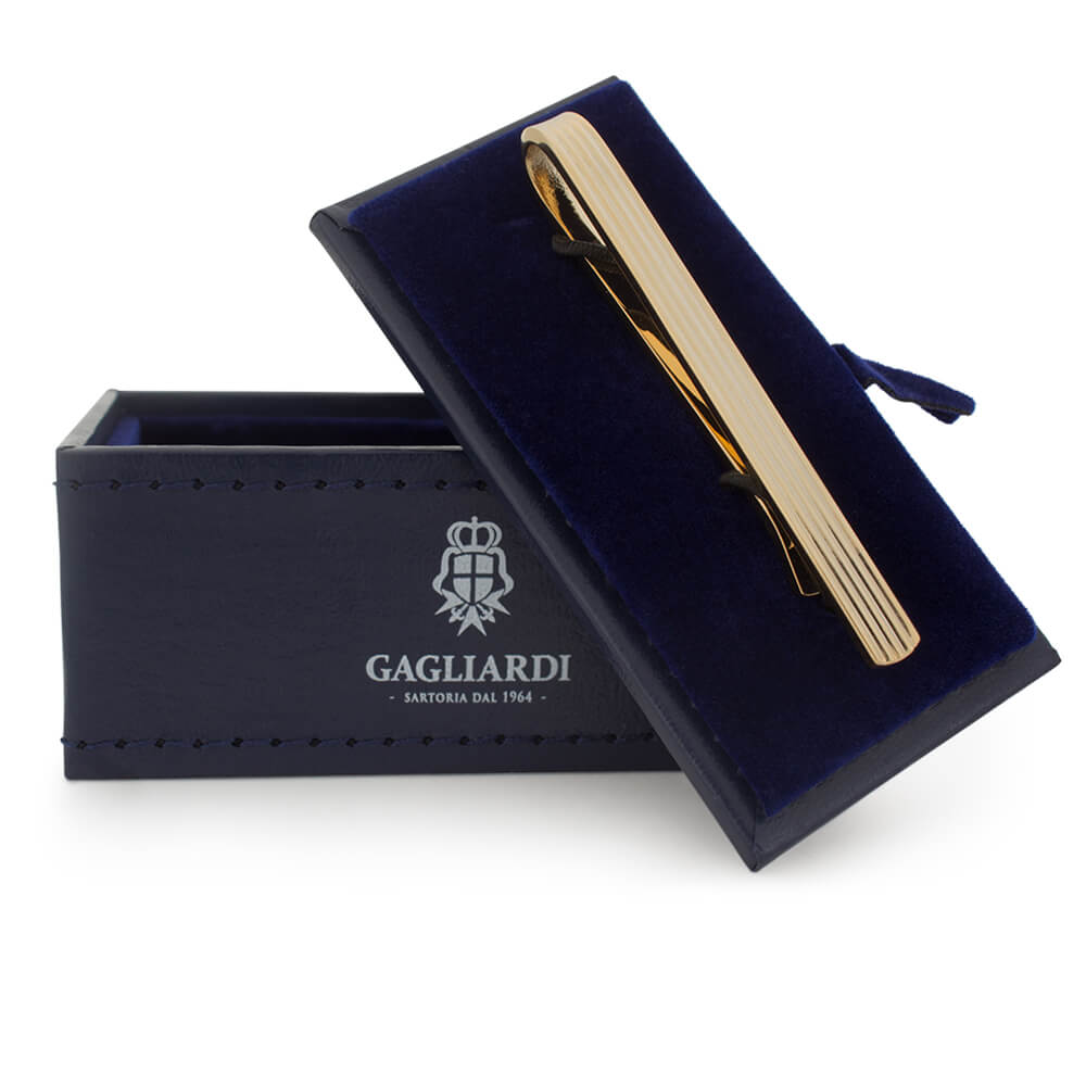 Silver Stripes Tie Clip - Gagliardi