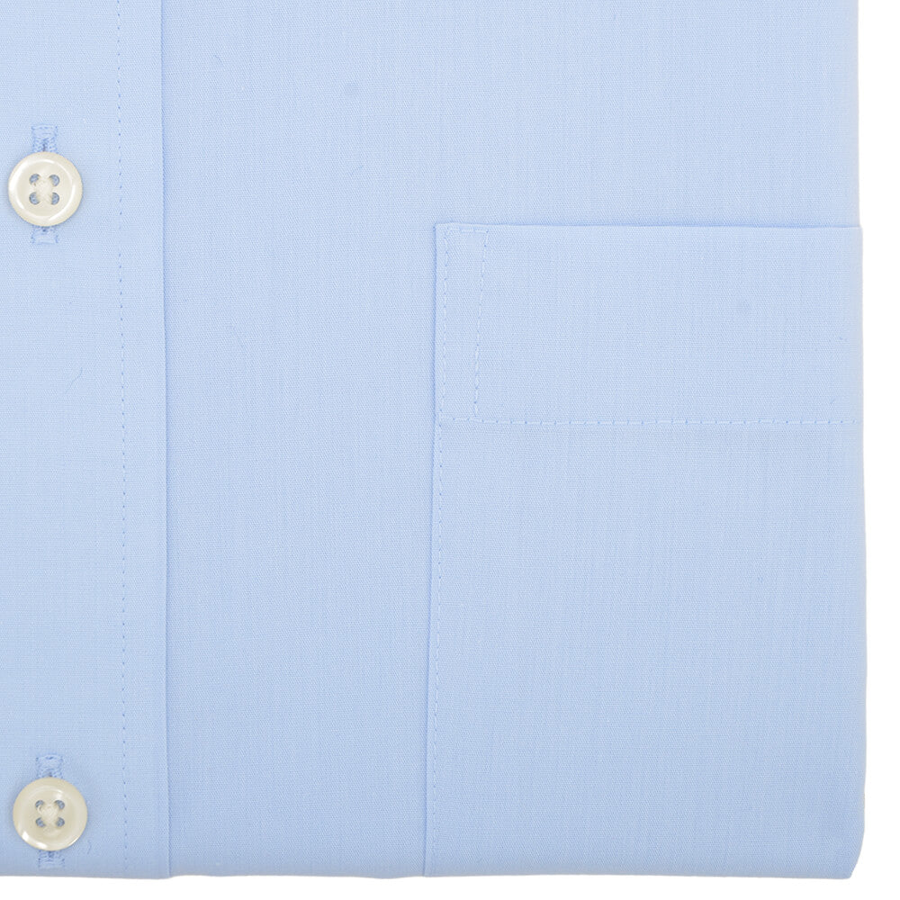 Tailored Fit Sky Poplin Classic Collar Non-iron Shirt - Gagliardi