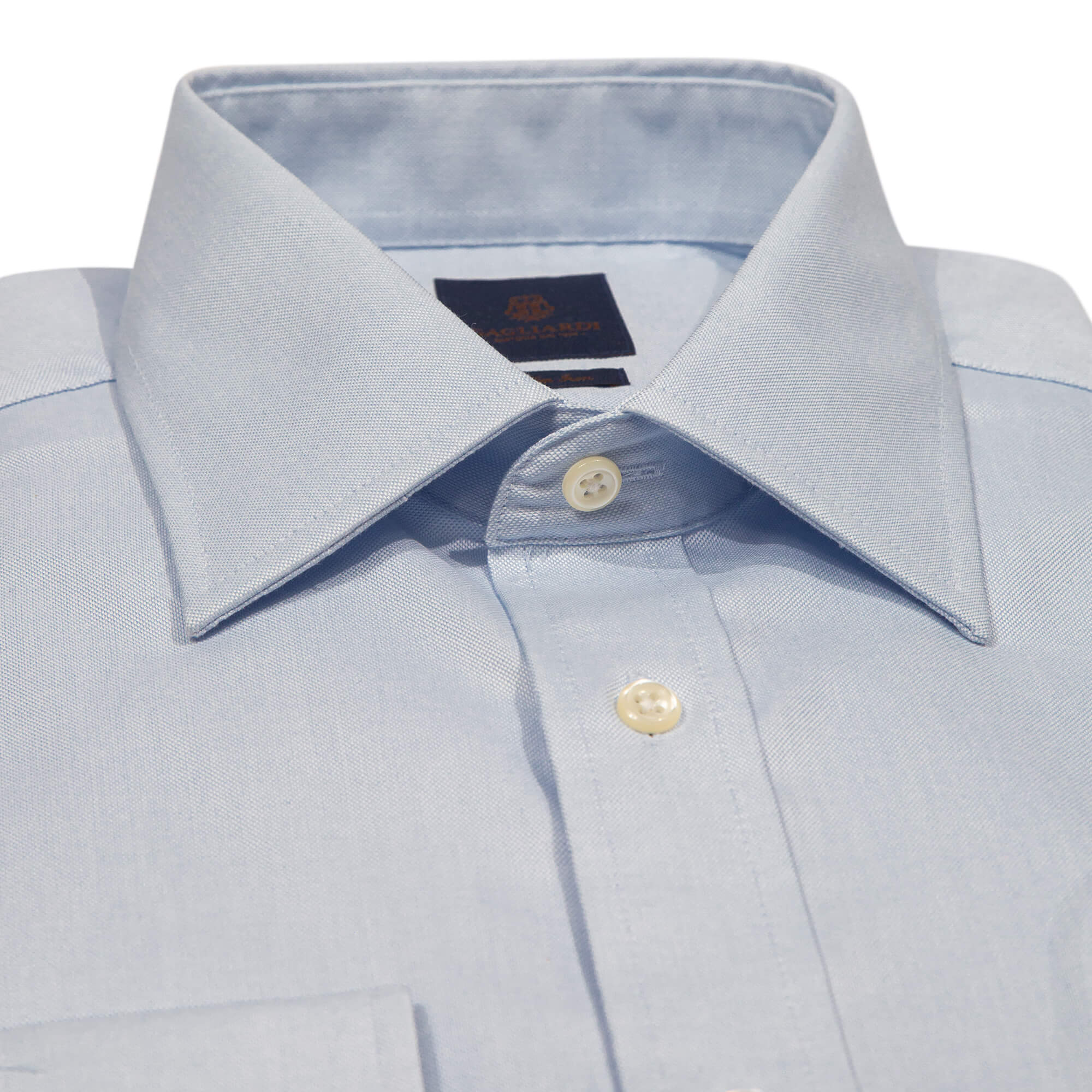 Tailored Fit Sky Oxford Non Iron Shirt No Pocket