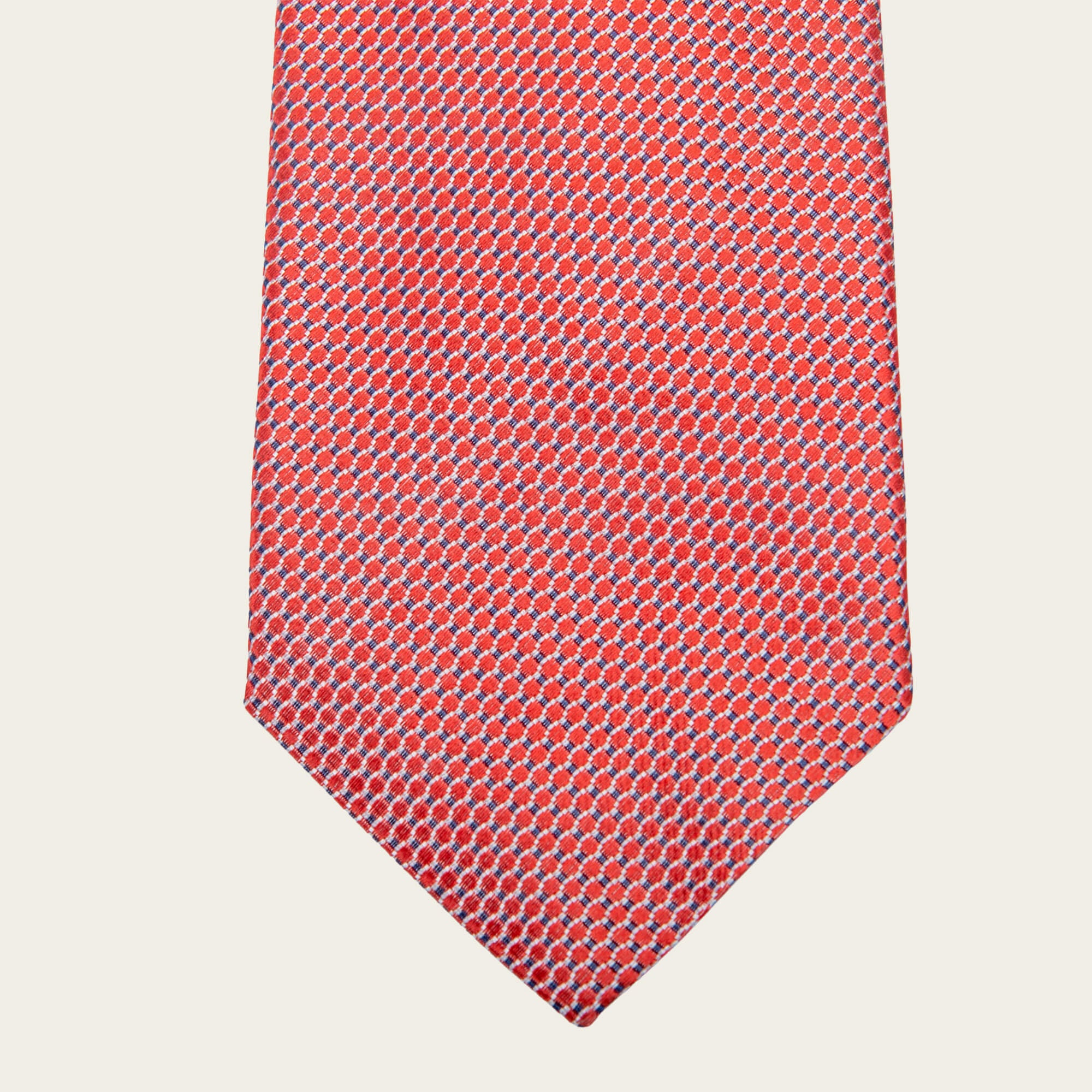 Red Geometric Tie