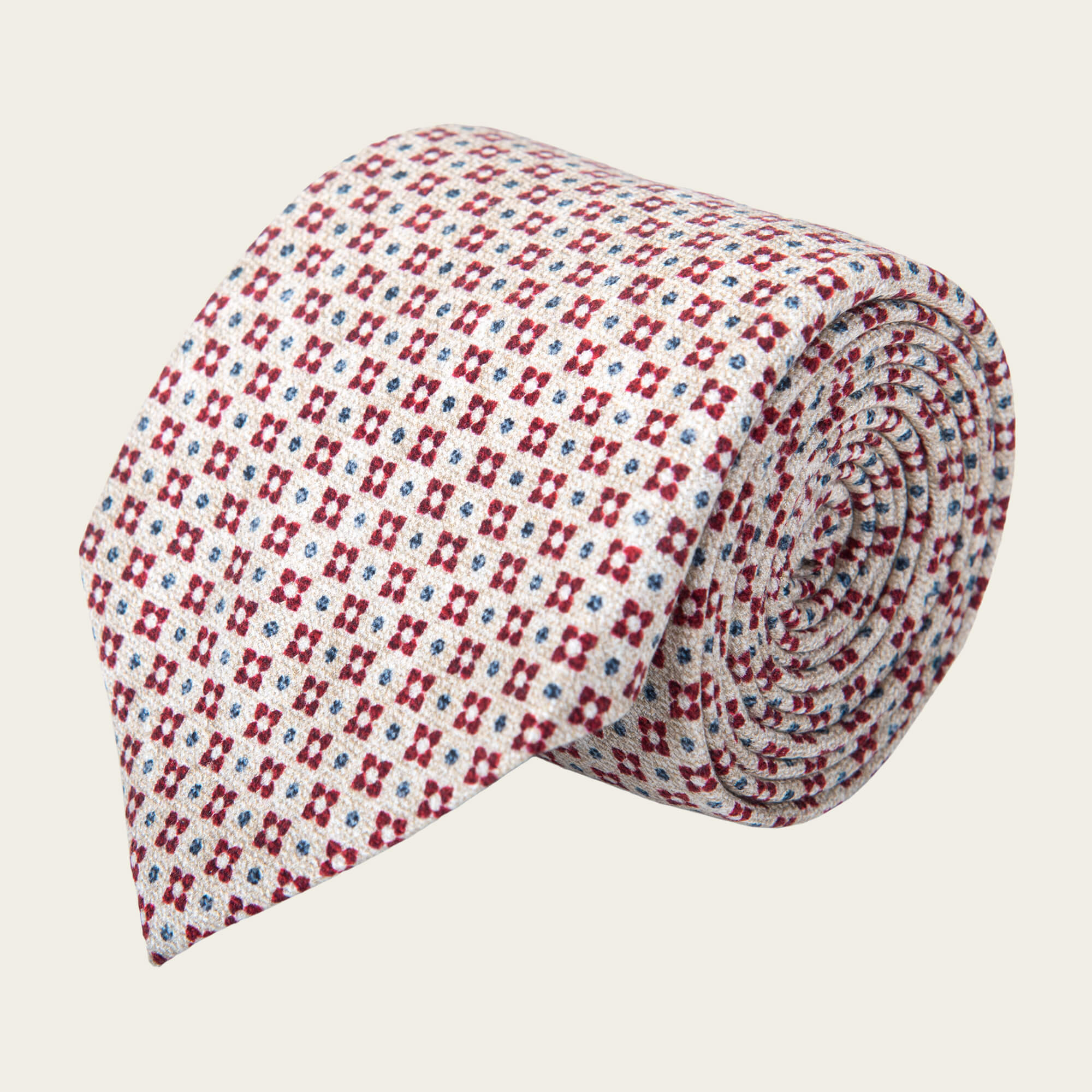Red With Circles Tie