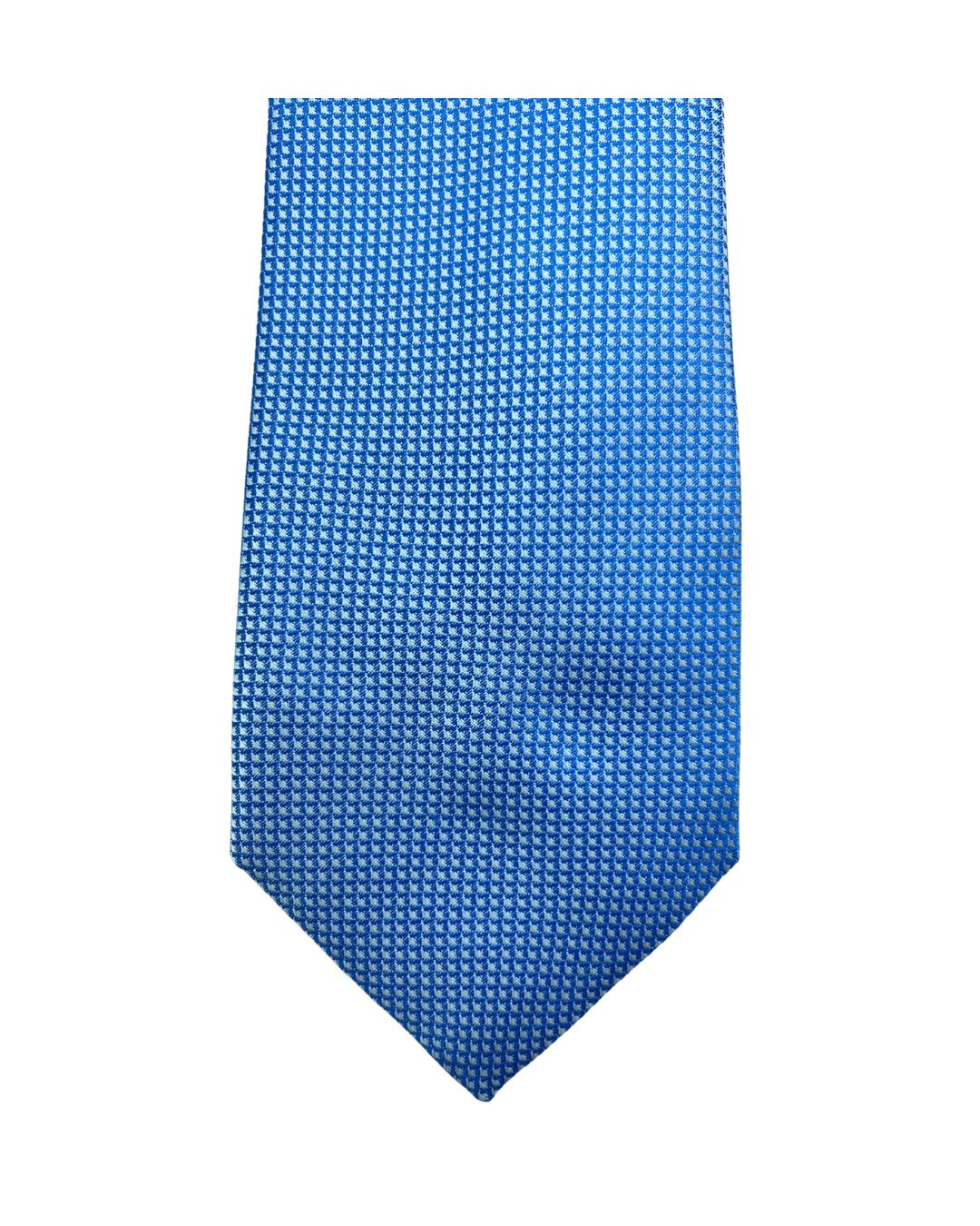 Blue Tonal Textured Italian Silk Tie