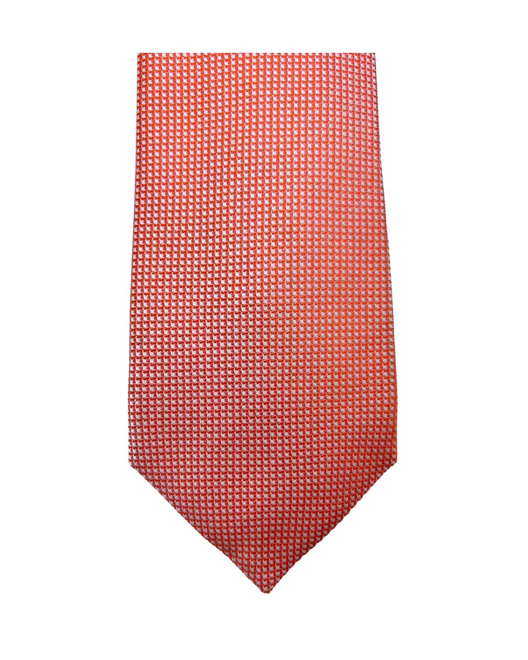 Orange Tonal Textured Italian Silk Tie