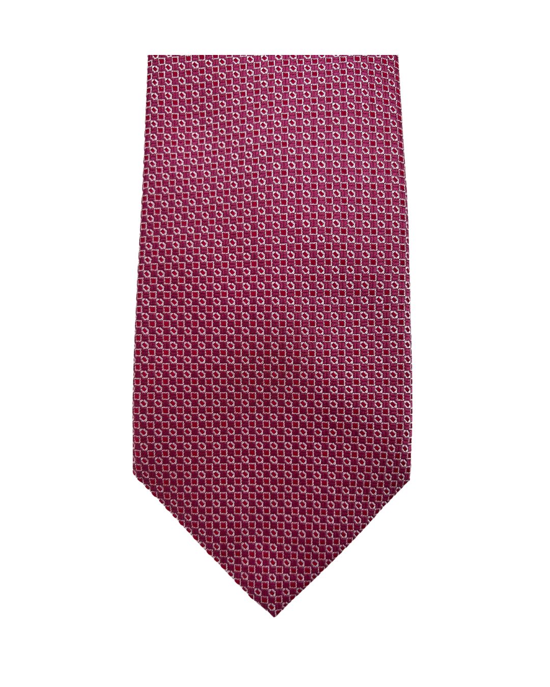 Red Box & Lozenge Italian Silk Tie