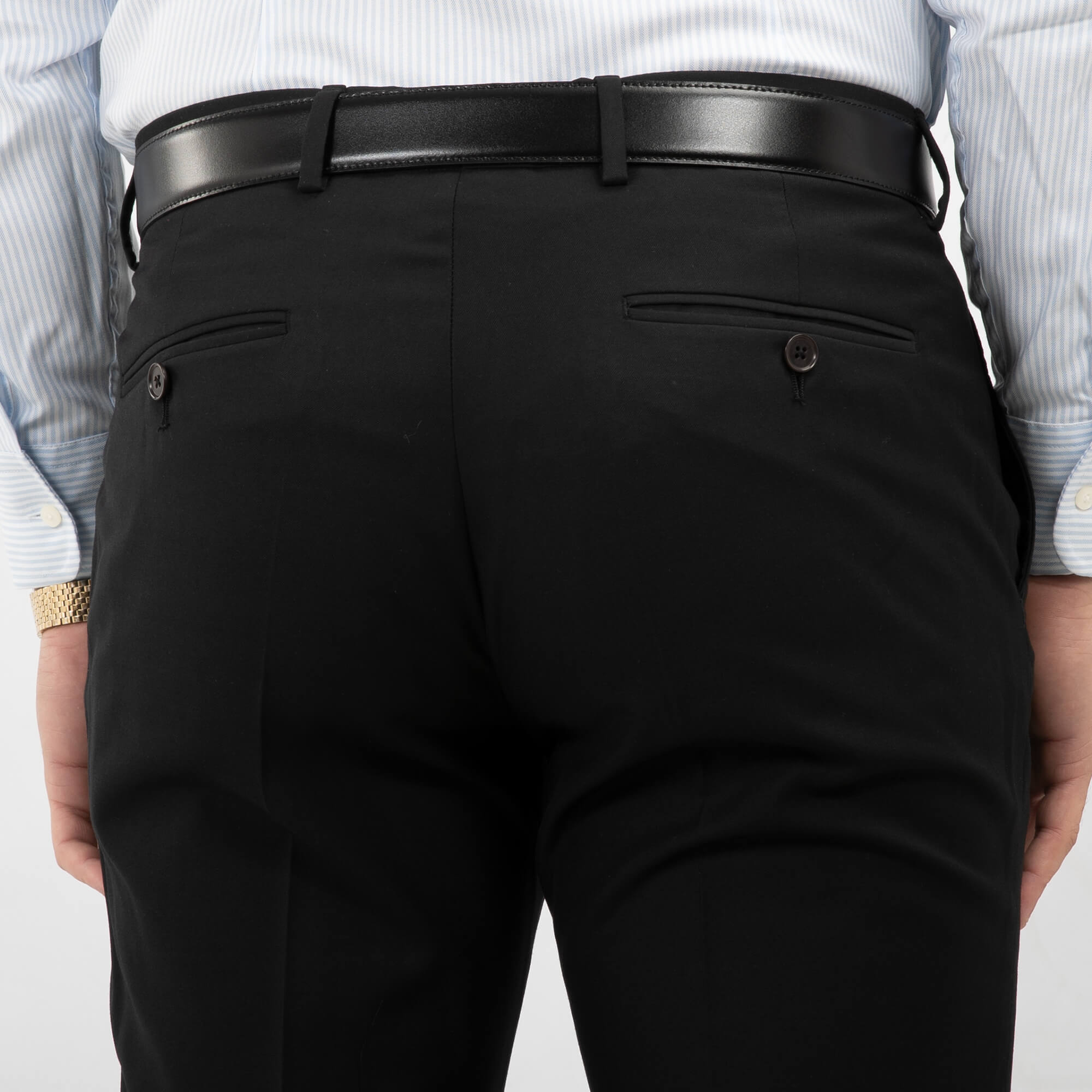 Navy Machine Washable Trousers