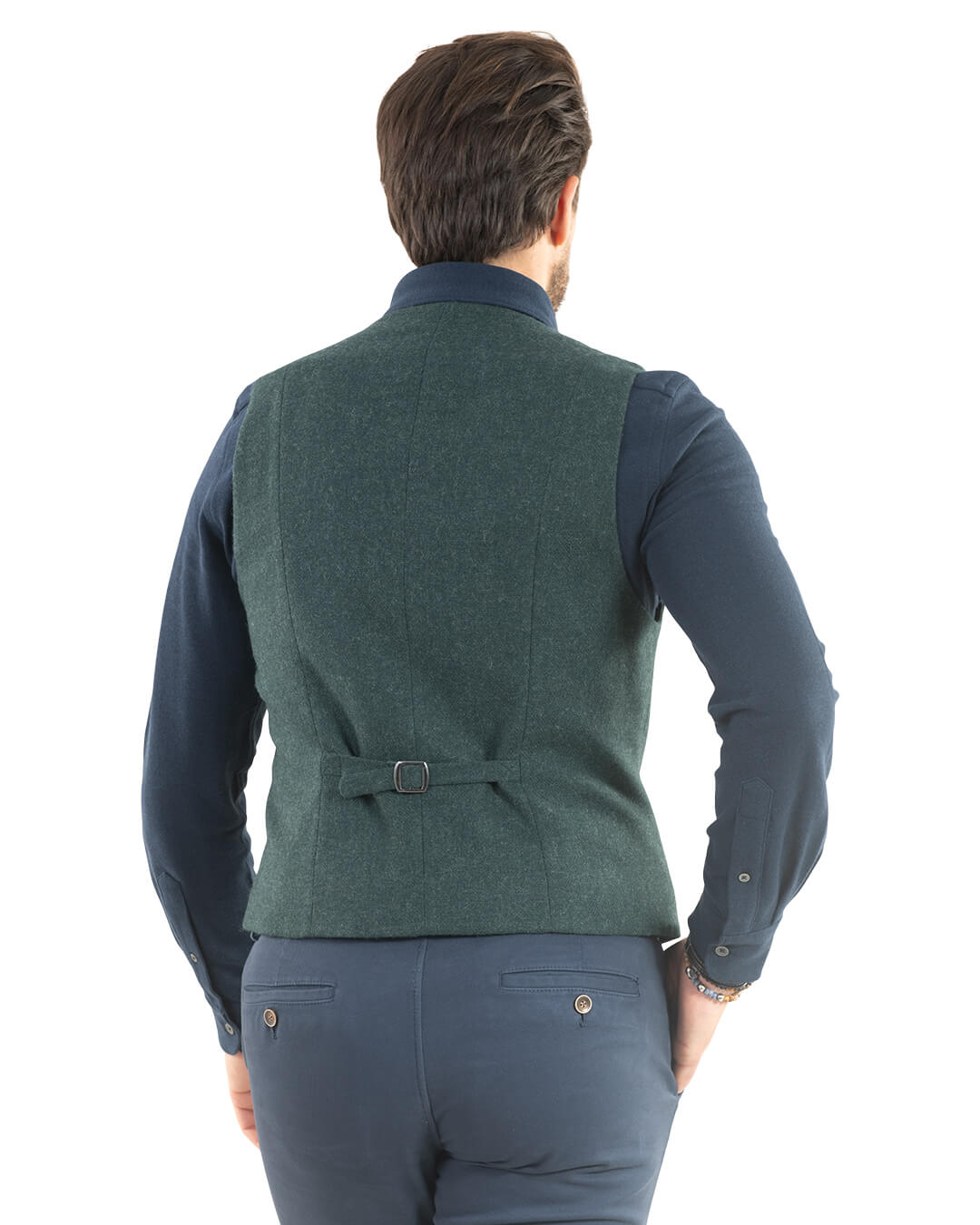 Teal Basketweave Waistcoat