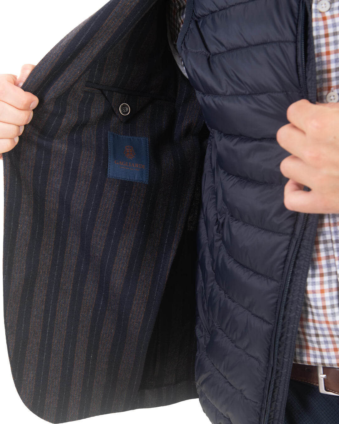 Navy With Orange Stripe Jacket