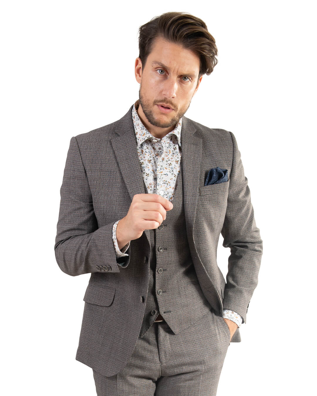 Brown Rustic Check Jacket
