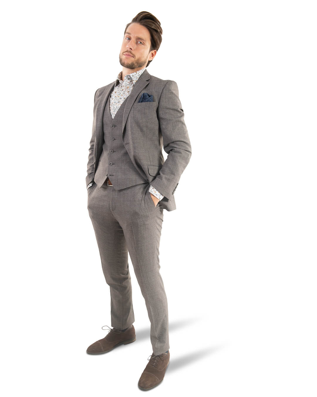 Brown Rustic Check Jacket