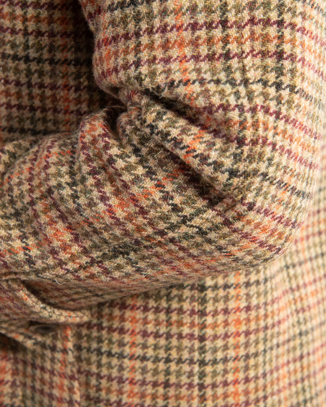 Beige Check Raglan Sleeve Coat