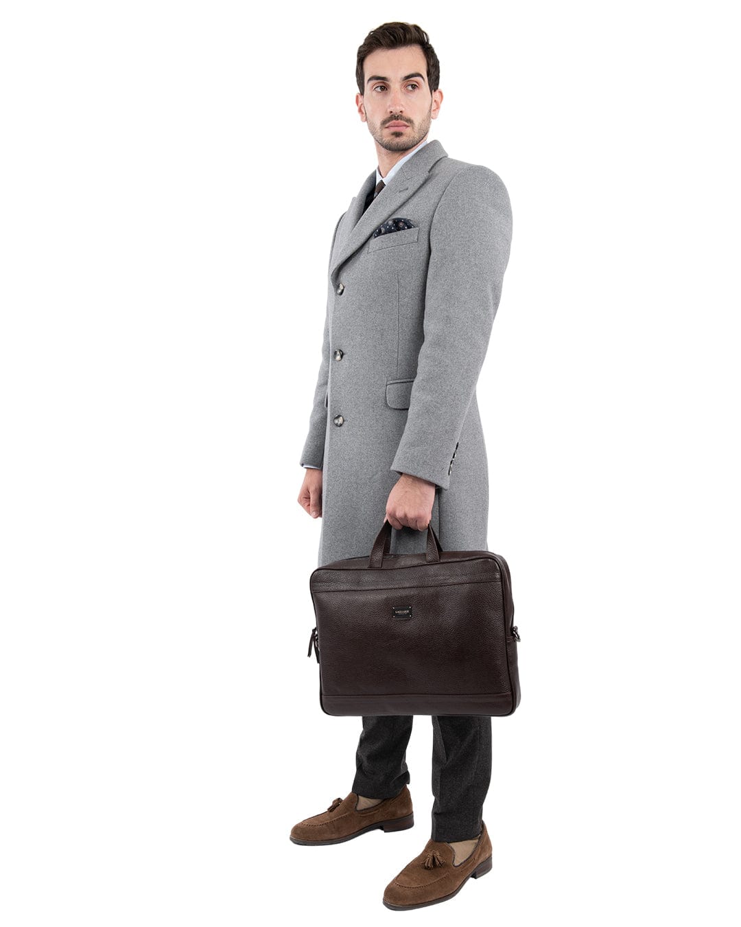 Gagliardi Bags ONE SIZE Gagliardi Scotch Grain Leather Brown Briefcase