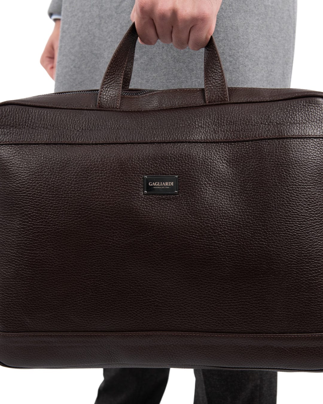 Gagliardi Bags ONE SIZE Gagliardi Scotch Grain Leather Brown Briefcase