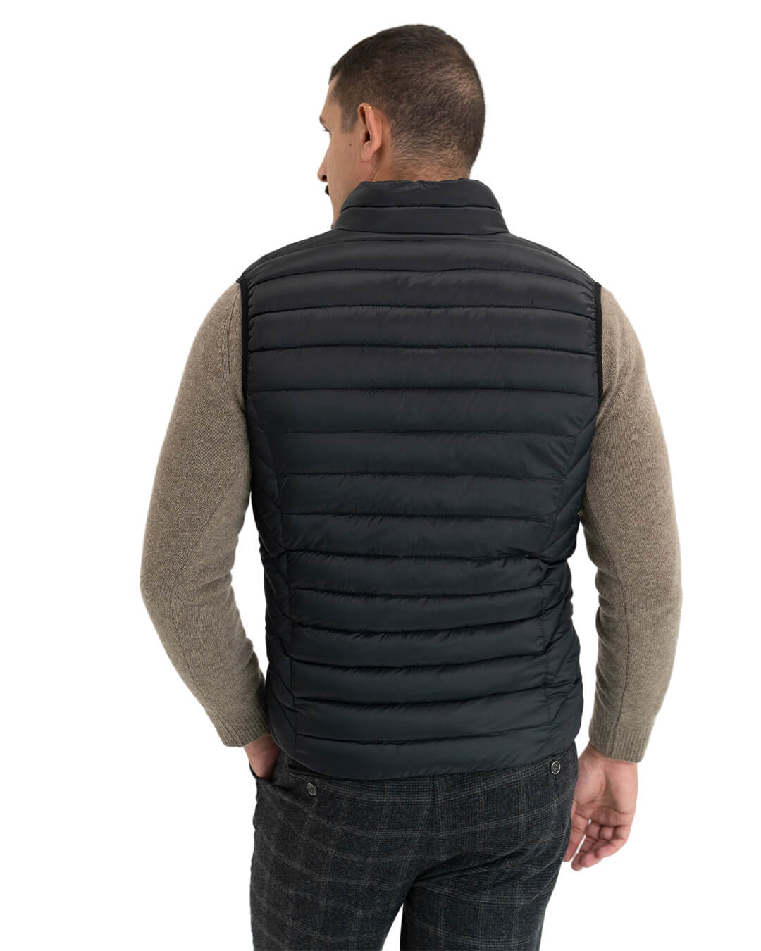 Gagliardi Gilets Gagliardi Black Wadded Gilet