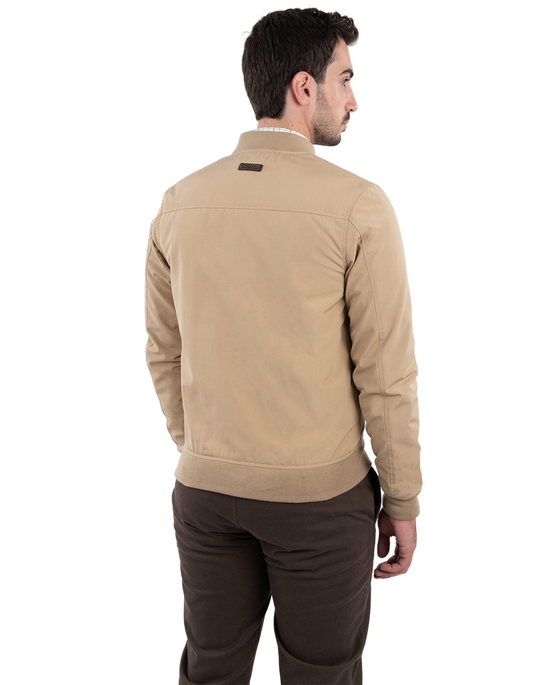 Gagliardi Jackets Gagliardi Beige Bomber Jacket