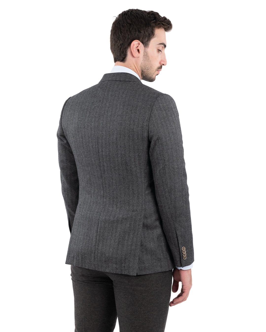 Gagliardi Jackets Gagliardi Lanificio Ing. Loro Piana Grey Herringbone Jacket