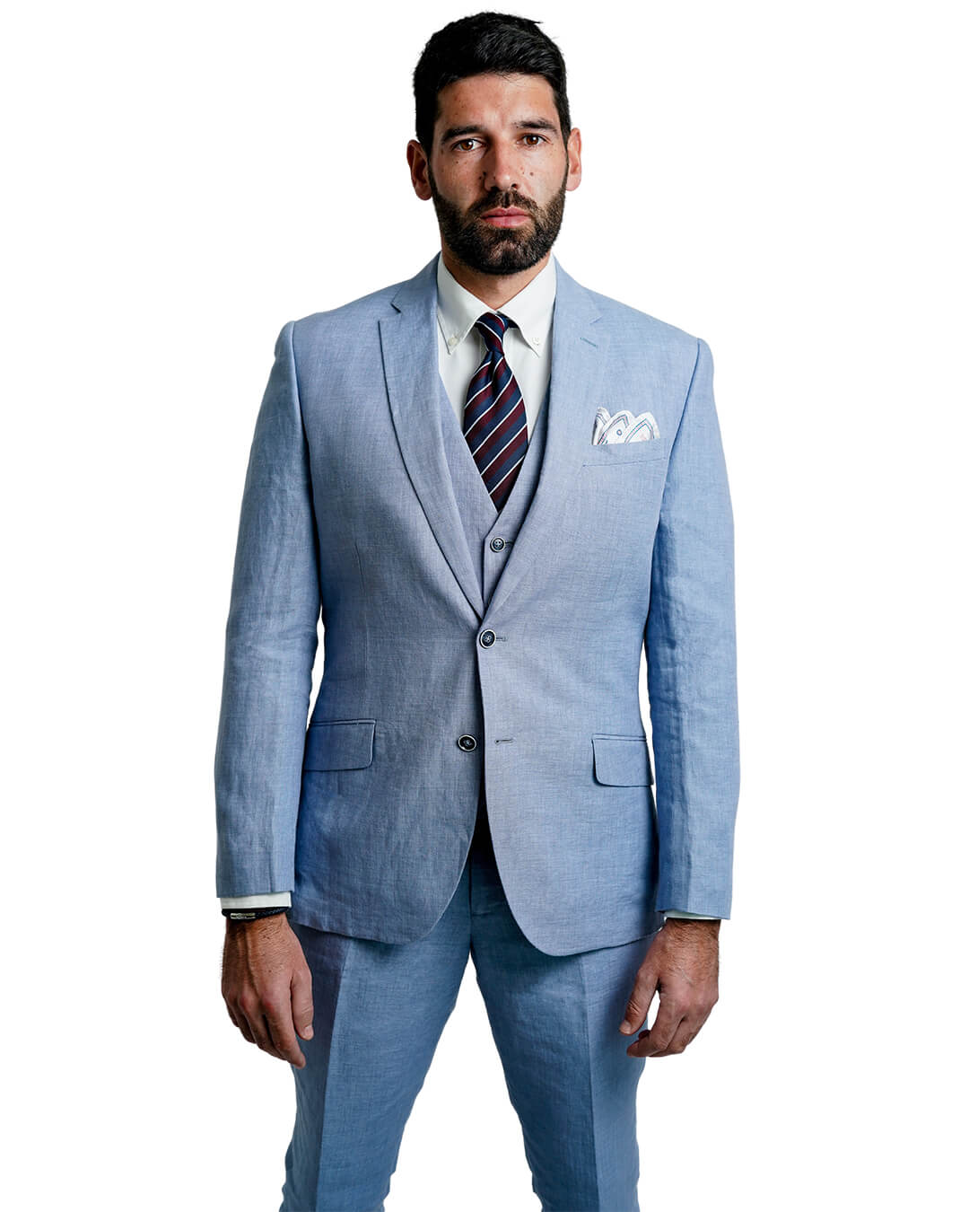 Gagliardi M&M Jackets Gagliardi Sky Blue Linen Jacket