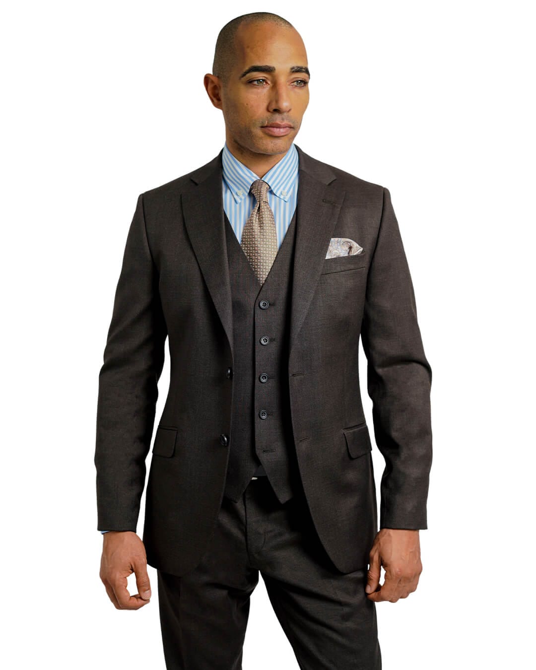 Brown Reda Twill Suit Jacket Gagliardi