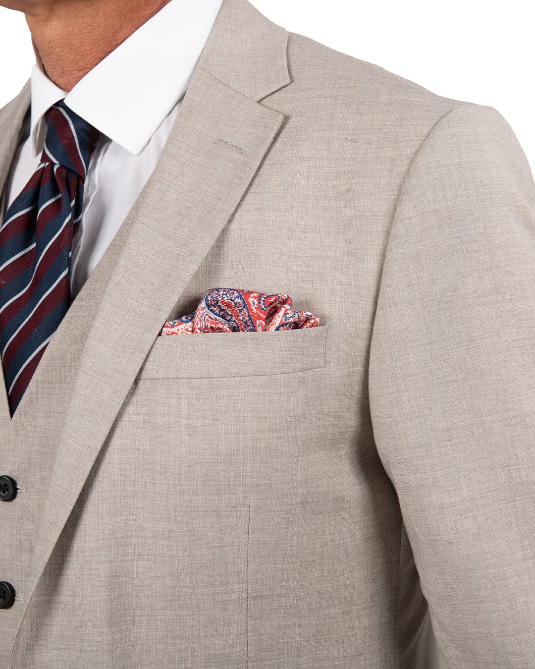 Gagliardi M&M Jackets Jacket Mixer Reda Wool Chambray Beige5