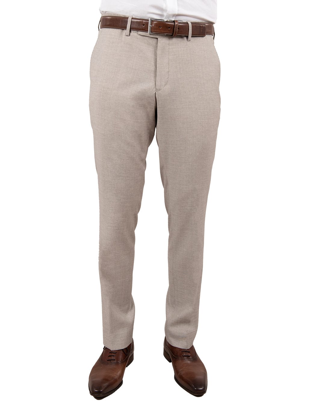 Gagliardi M&M Trousers Trousers Mixer Reda Wool Chambray Beige5