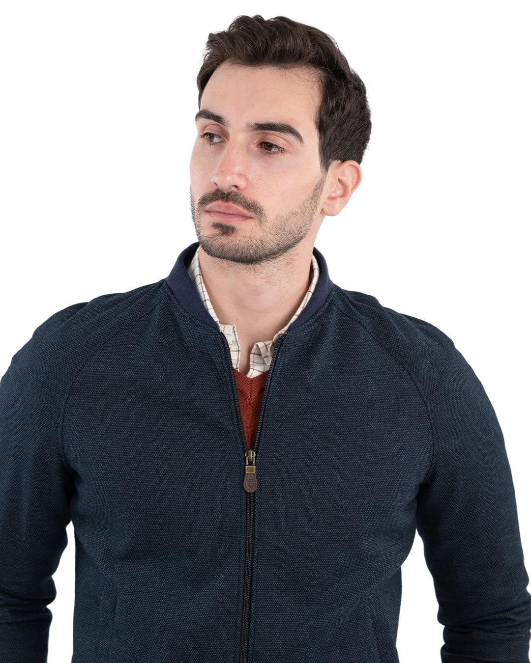 Gagliardi Outerwear Gagliardi Blue Bomber Jacket