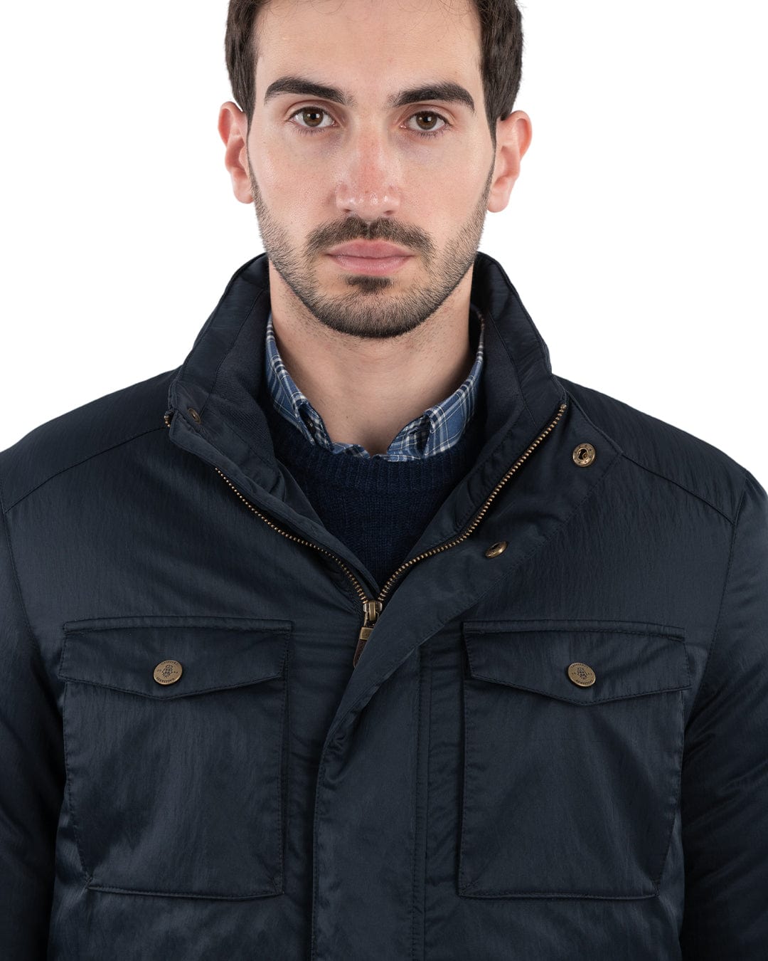 Gagliardi Outerwear Gagliardi Navy Four Pocket Field Jacket