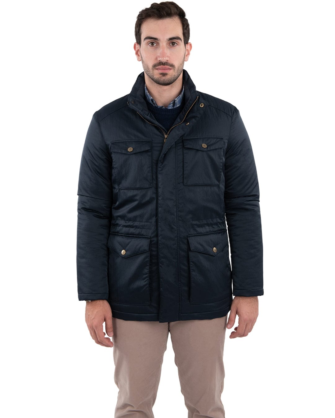 Gagliardi Outerwear Gagliardi Navy Four Pocket Field Jacket