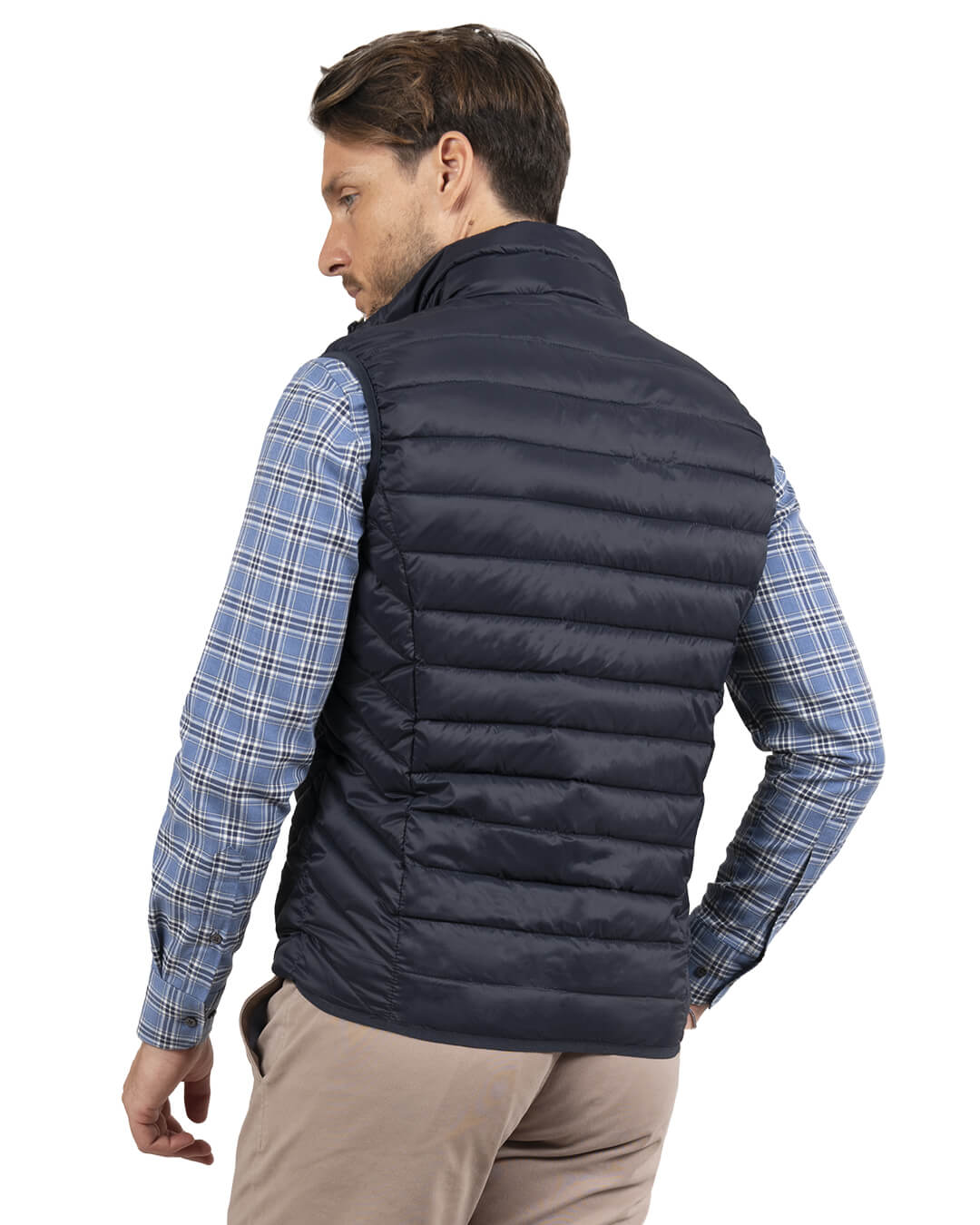 Gagliardi Outerwear Gagliardi Navy Lightweight Wadded Gilet