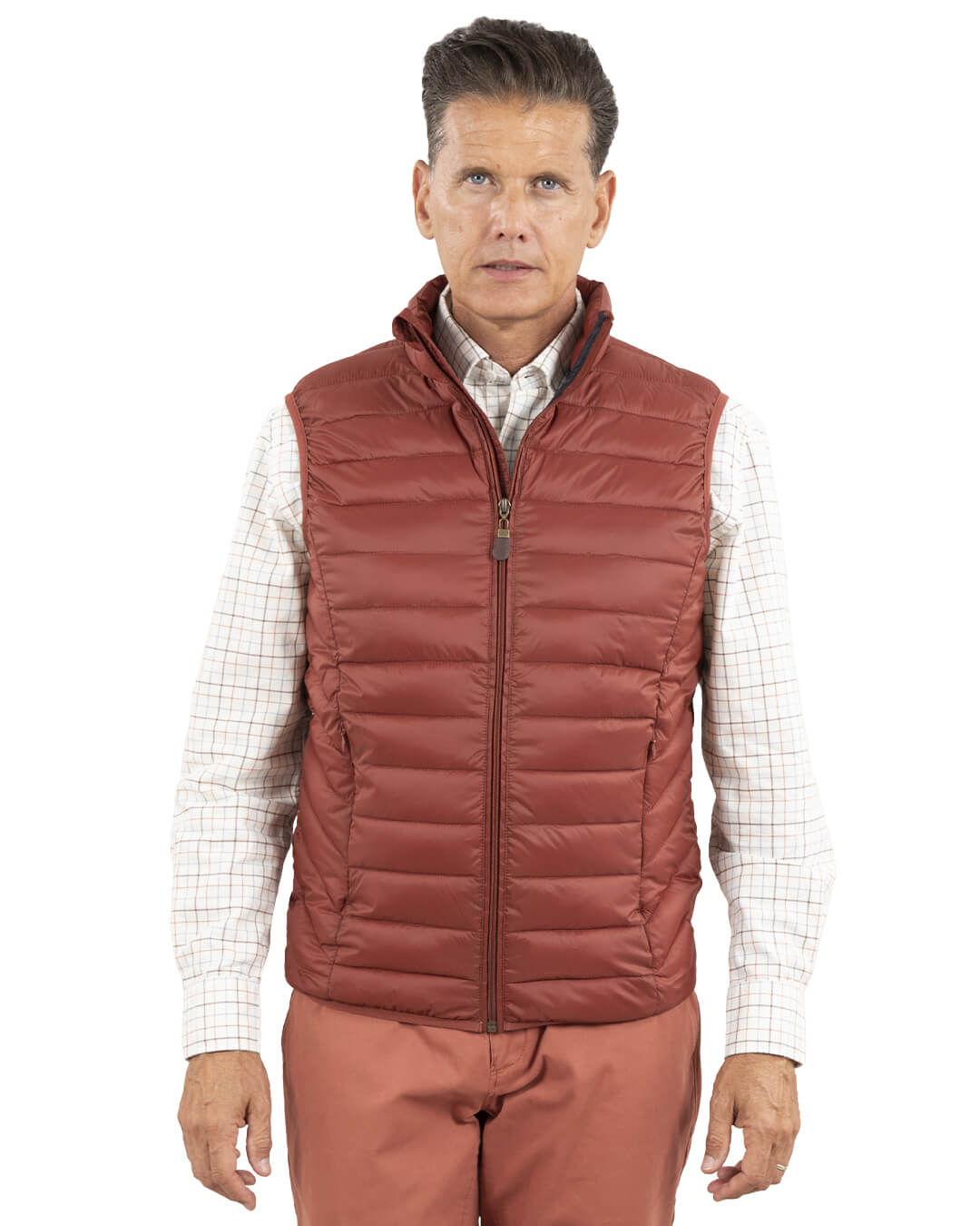 Gagliardi Outerwear Gagliardi Rust Lightweight Wadded Gilet