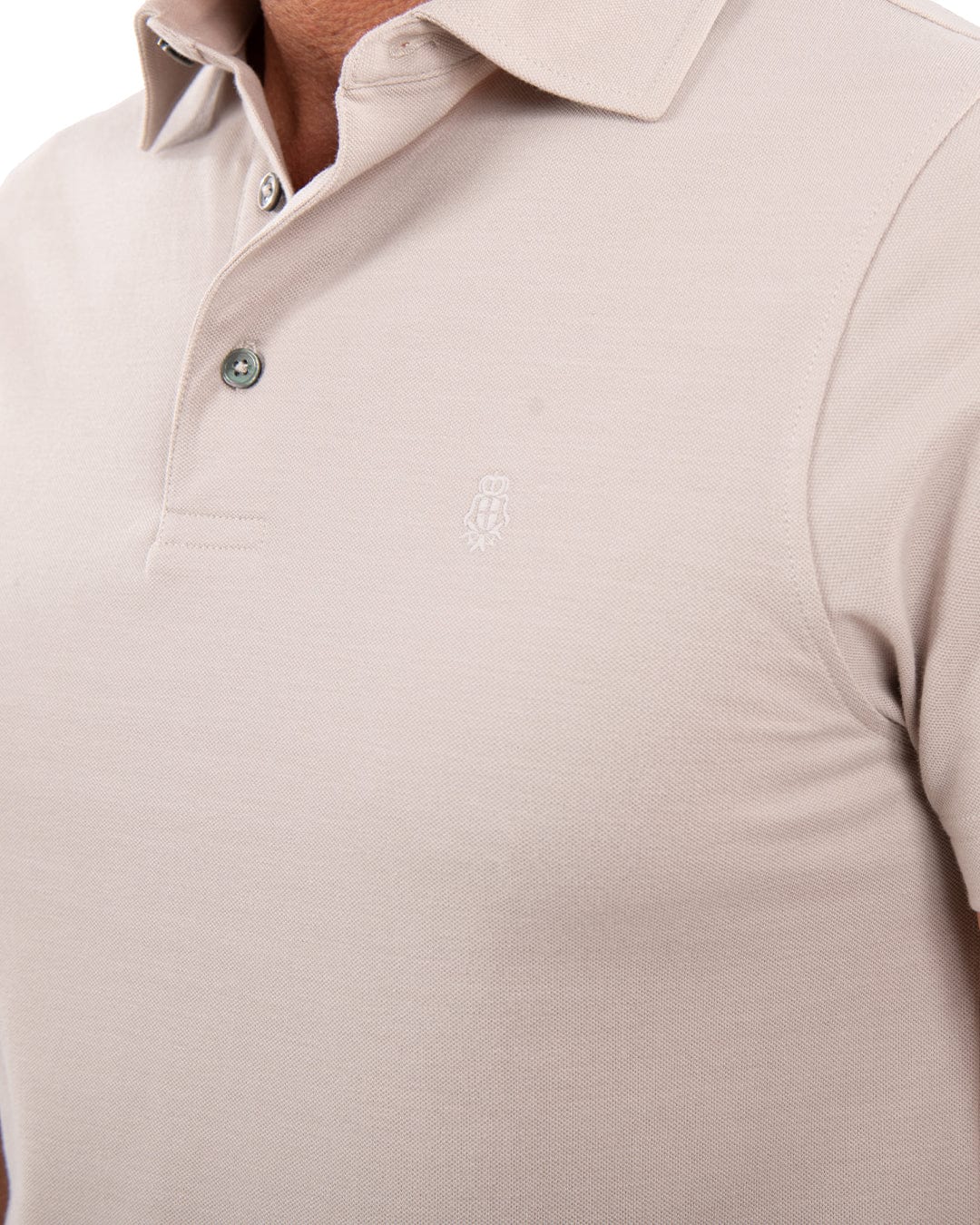 Gagliardi Poloshirts Gagliardi Beige Pique Polo Shirt