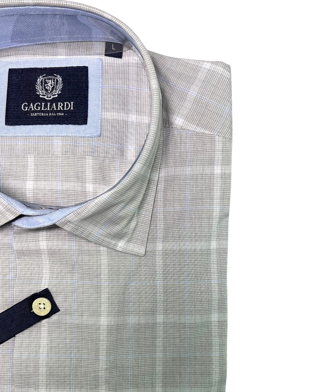 Gagliardi Shirts Gagliardi Puppytooth & Overcheck Shirt