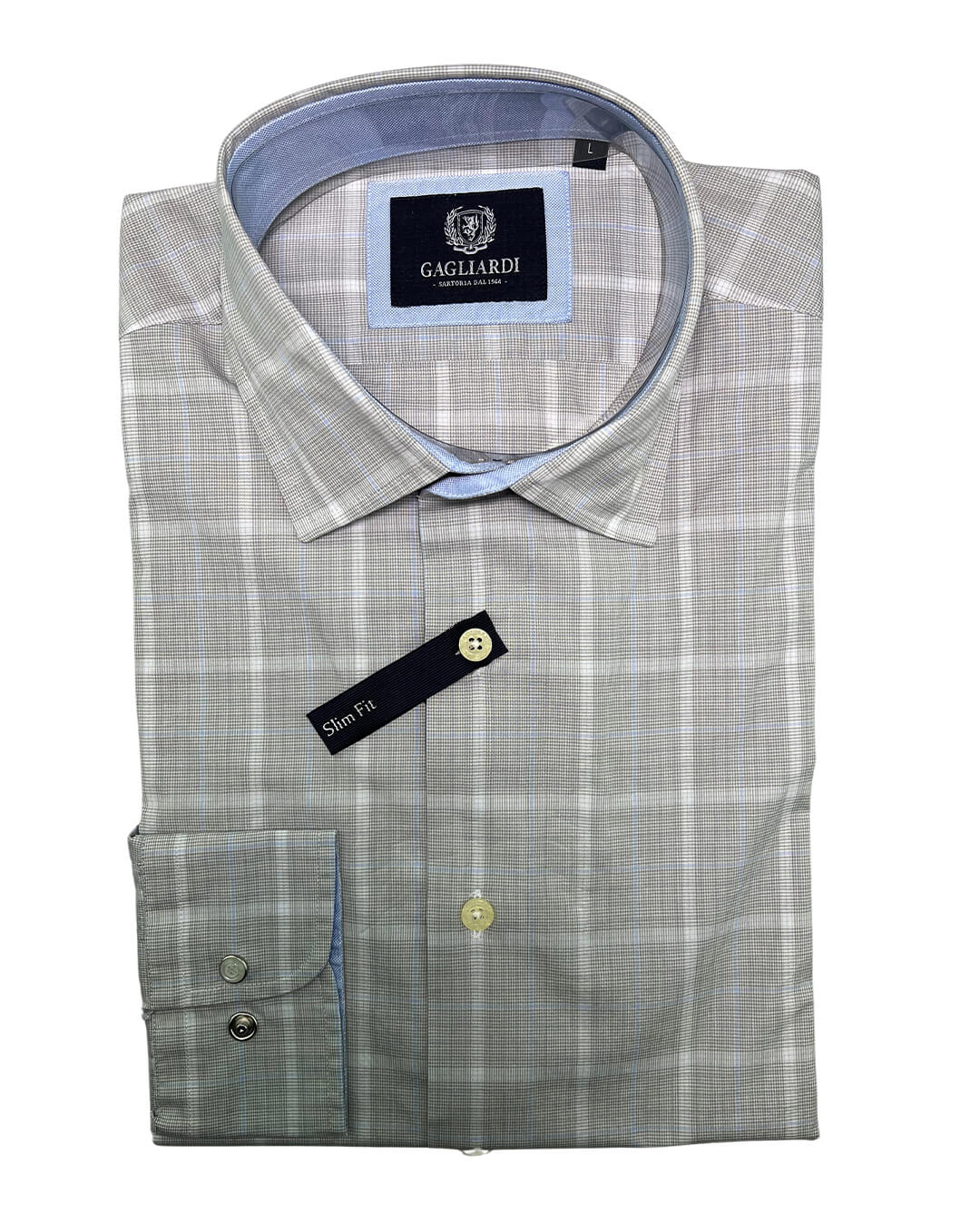 Gagliardi Shirts Gagliardi Puppytooth & Overcheck Shirt
