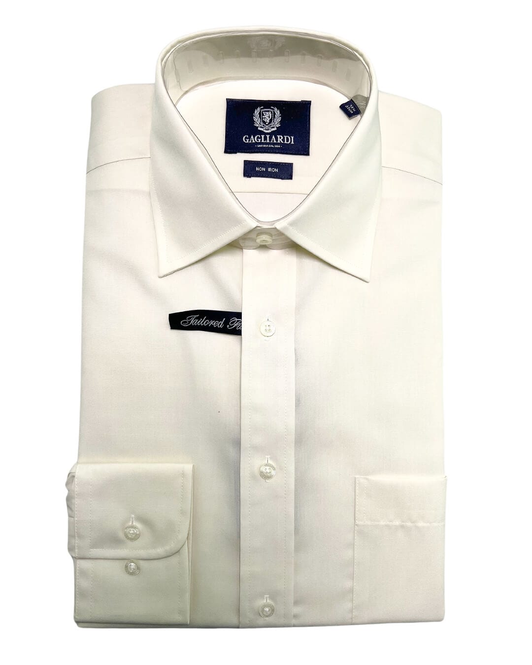 Gagliardi Shirts Gagliardi Tailored Fit Cream Shirt
