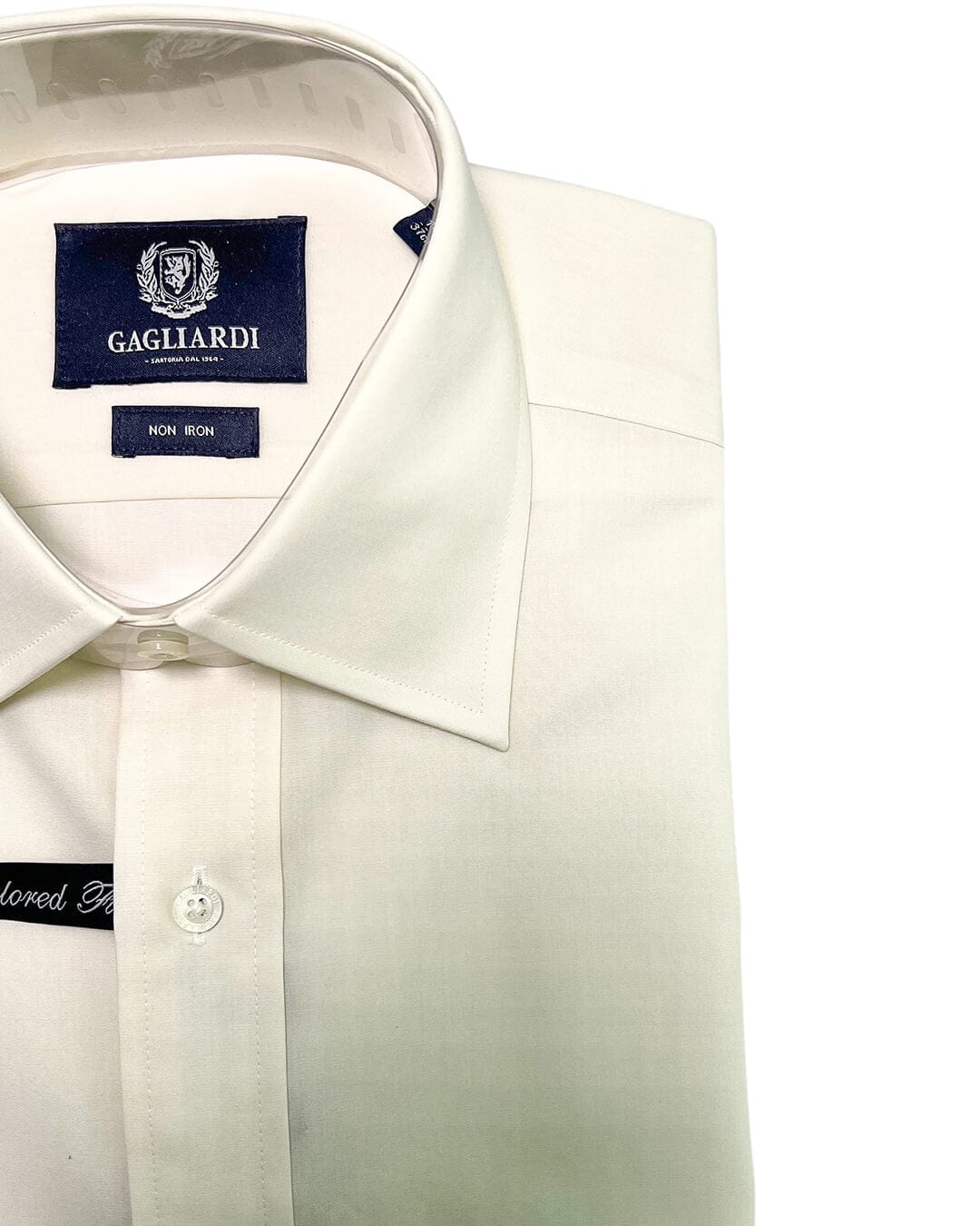Gagliardi Shirts Gagliardi Tailored Fit Cream Shirt