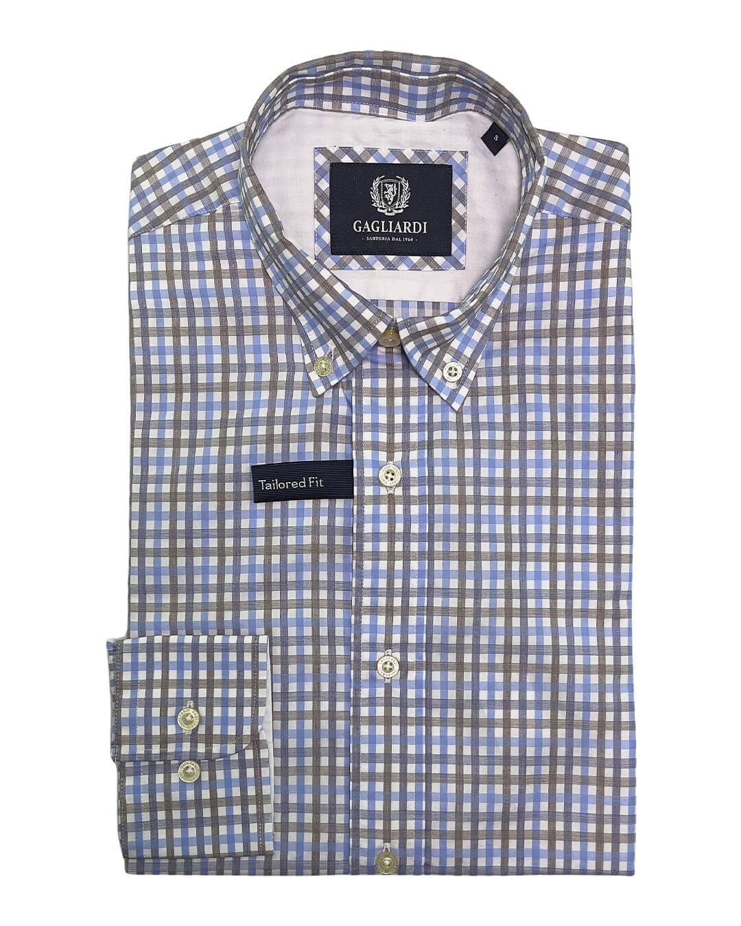 Gagliardi Shirts Gagliardi Tattersall Check Shirt