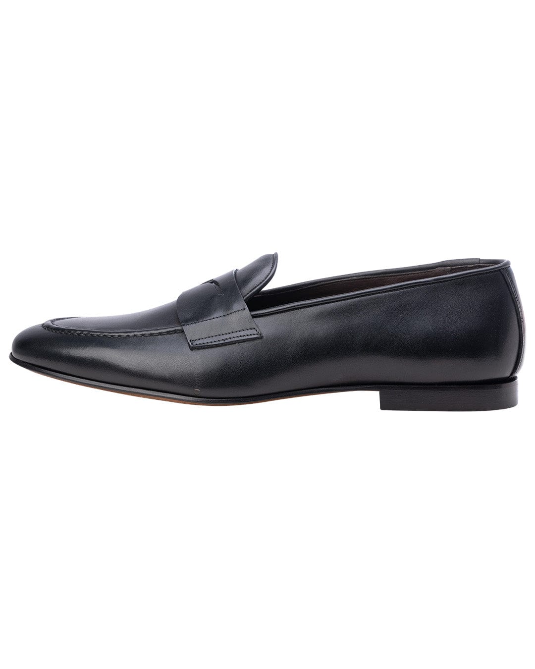 Gagliardi Shoes Gagliardi Black Made in Italy Penny Loafers