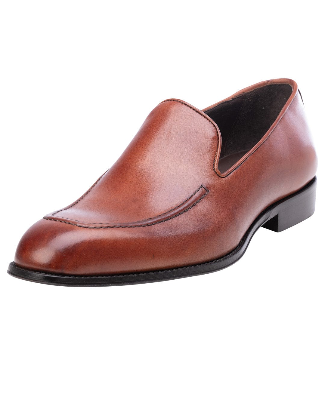 Gagliardi Shoes Gagliardi Tan Made in Italy Apron Front Loafers