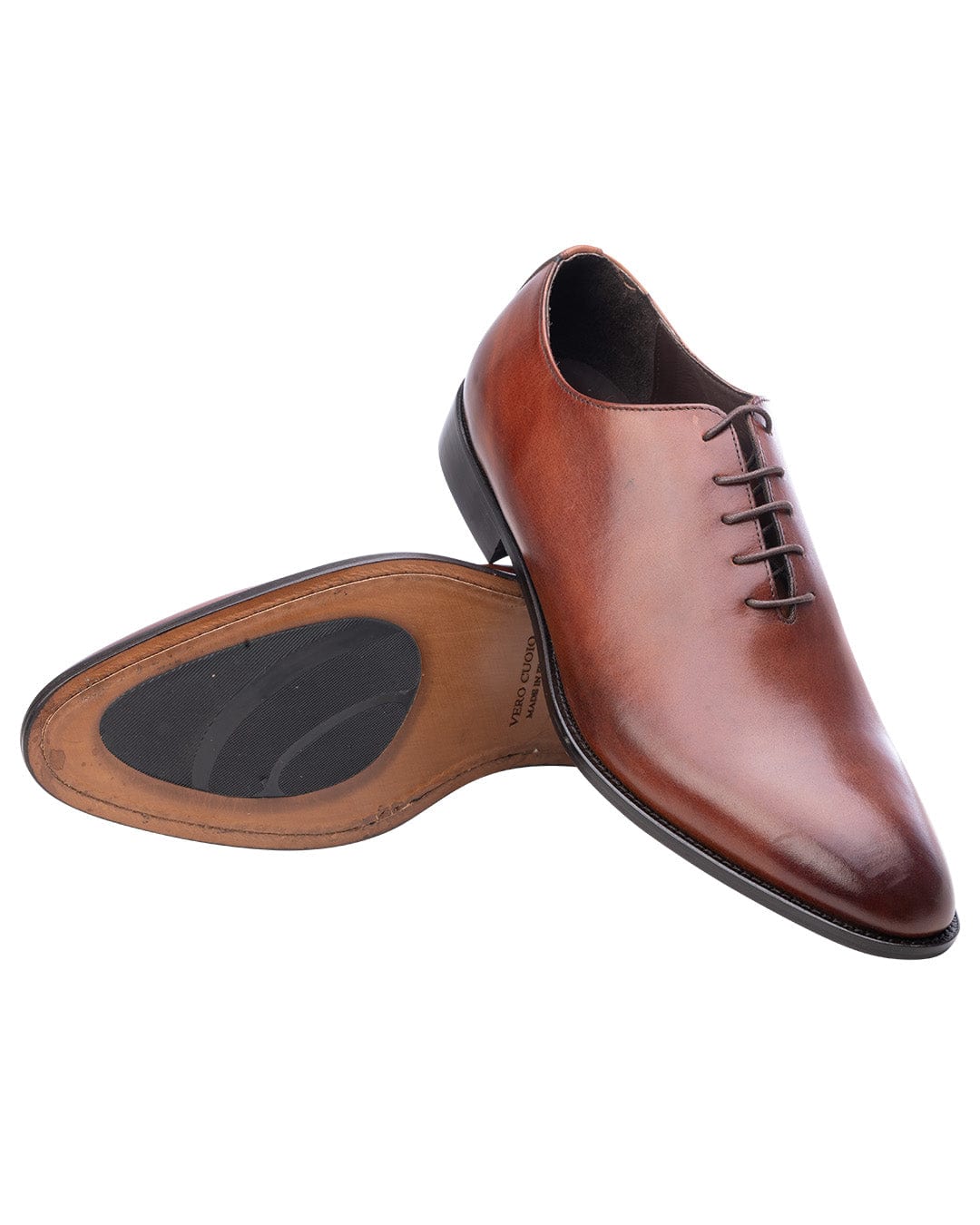 Gagliardi Shoes Gagliardi Tan Made in Italy Whole Cut Shoes