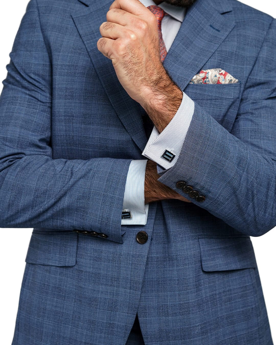 Gagliardi Suits Gagliardi Blue Mouline Check Suit