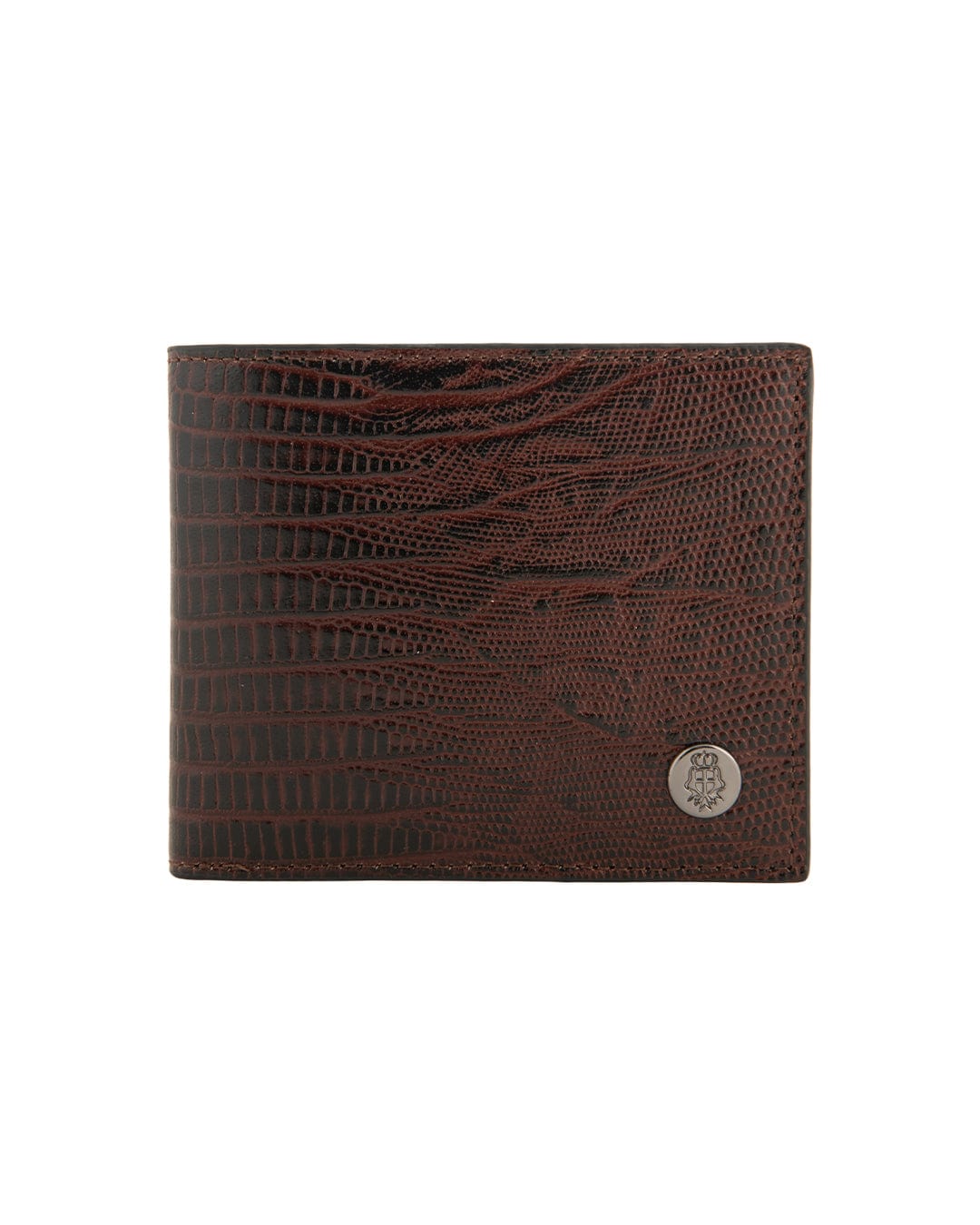 Gagliardi Wallets ONE SIZE Gagliardi Imitation Snake Skin Leather Brown Wallet