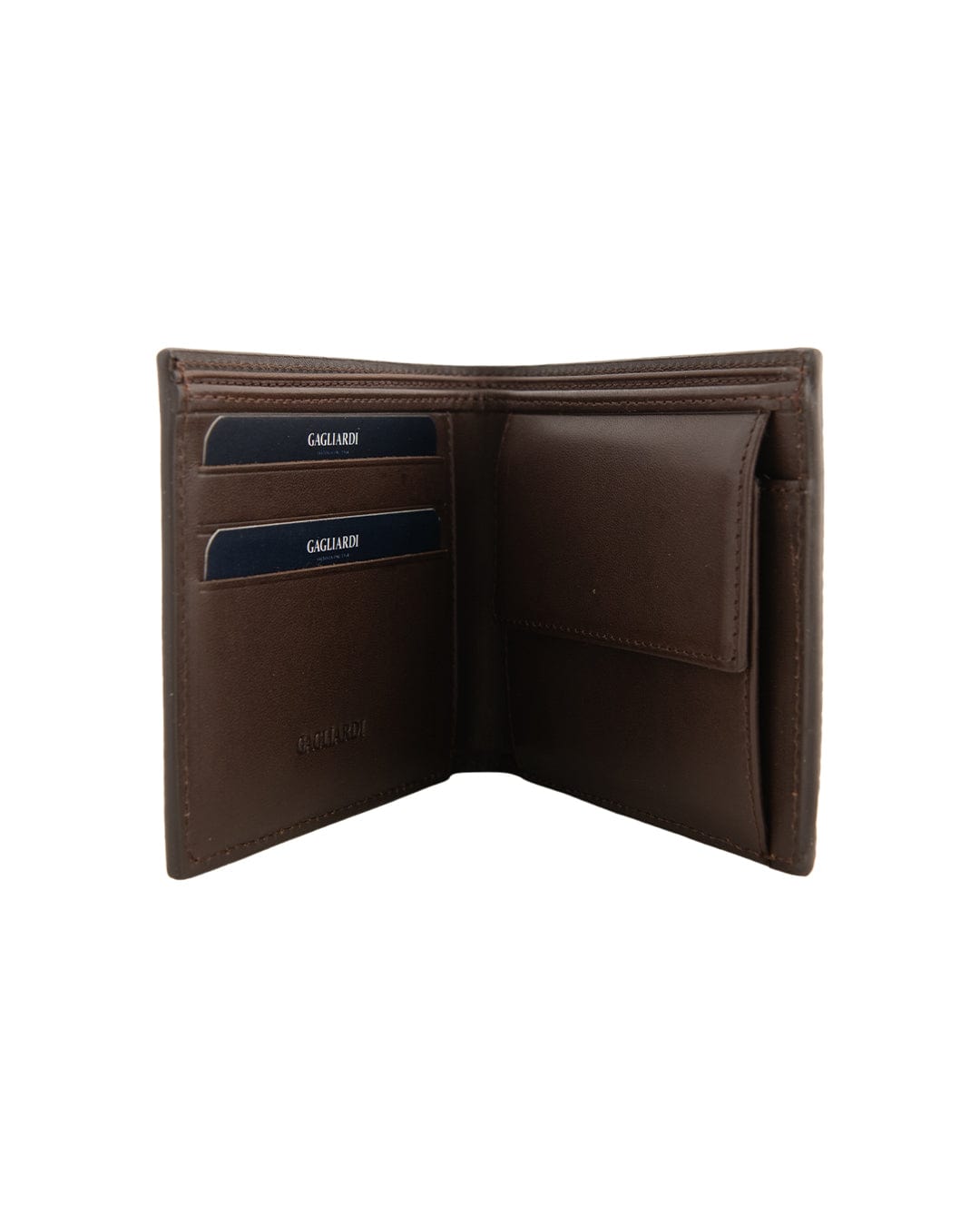 Gagliardi Wallets ONE SIZE Gagliardi Scotch Grain Leather Brown Wallet