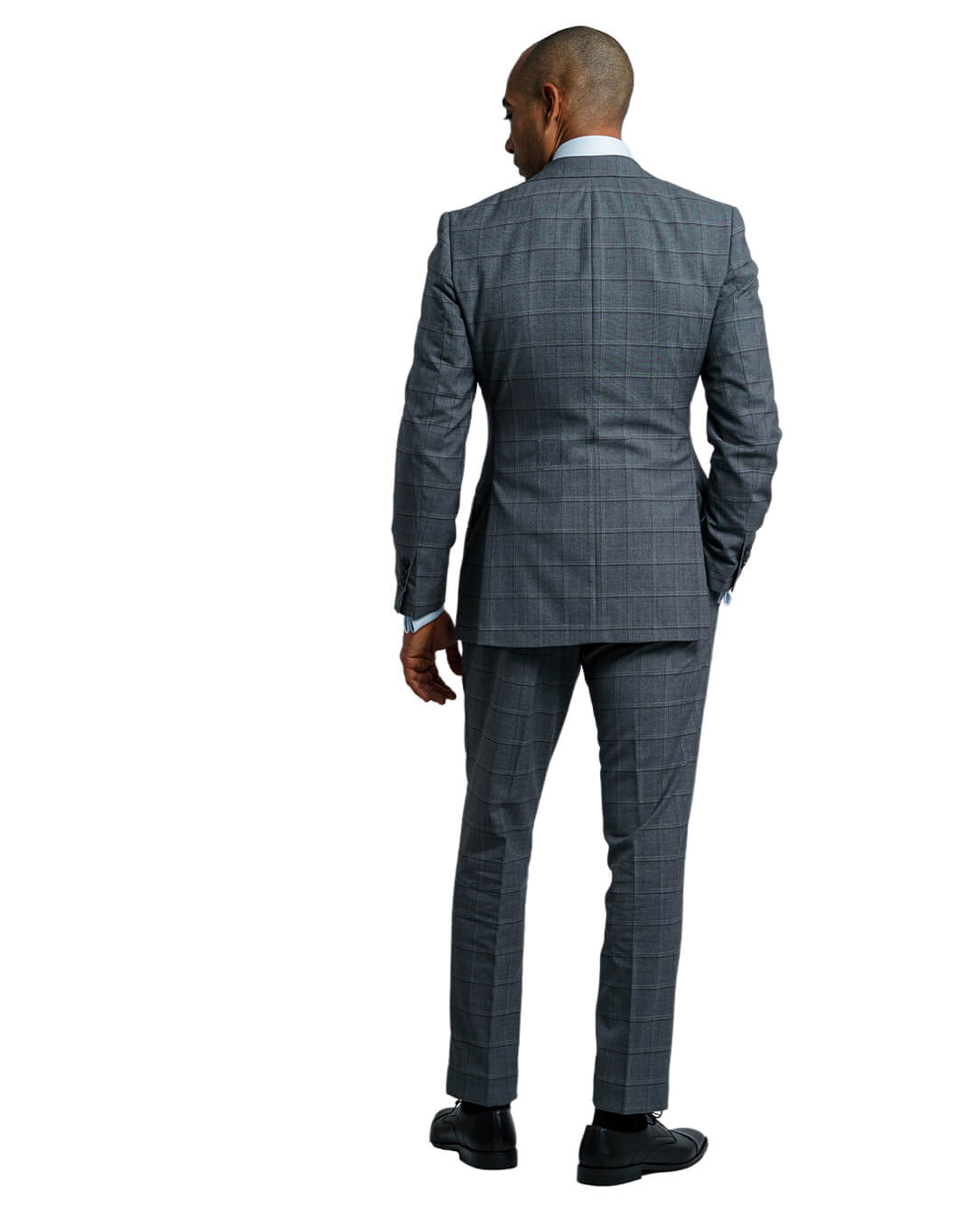 Grey Vitale Barberis Canonico Super 120s Check Suit